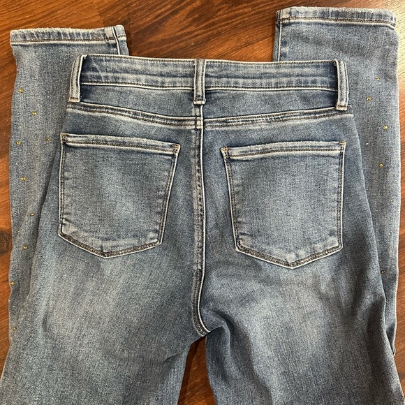 KUT from the Kloth Reese Fab Ab Rhinestone
High Waist Ankle Slim Straight Jeans - Picture 11 of 11